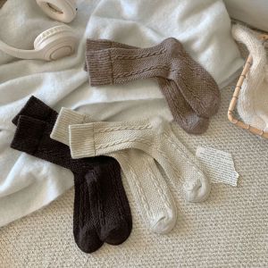Chaussettes Mi-Mollet Basiques À Rebond Léger, Couleur Unie h5 Image2