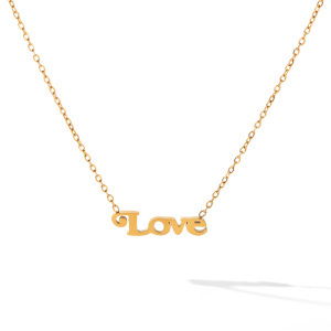 Colliers Pendentifs Pour Femmes En Acier Inoxydable, Couleur Or, En Forme De Lettre h5 Image6