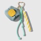 Un pendentif en forme de petit pain ananas bleu Image4
