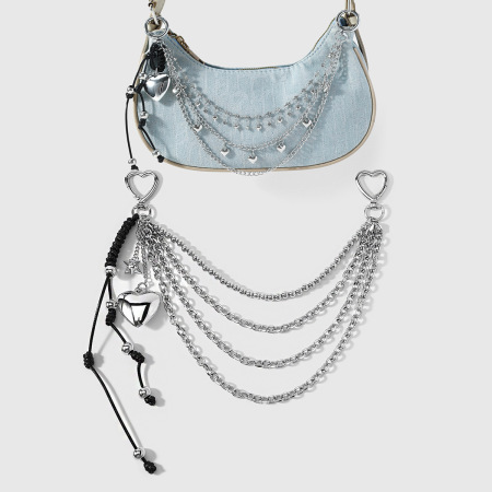 Breloques de sac en alliage Simple Series Daily Heart Star Chain