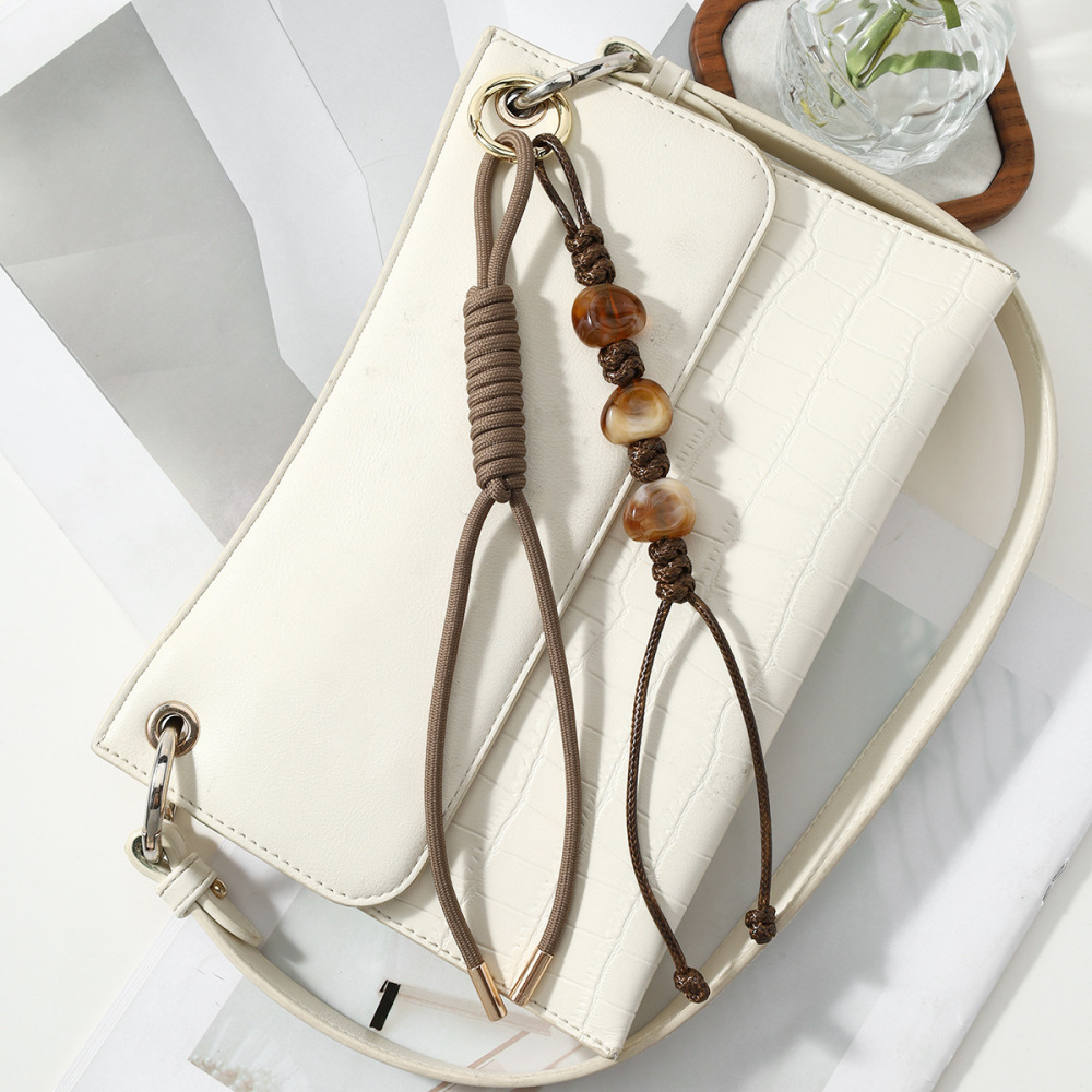 Breloques De Sac En Alliage Tissé, Perles En Forme De Cœur, Collection Quotidienne Simple Series Image5