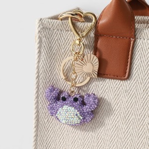 Porte-Clés Luxueux En Alliage Et Strass, Motif Cœur Mignon Et Dessin Animé, Collection « Lovely Series Cute Heart Cartoon ». h5 Image5