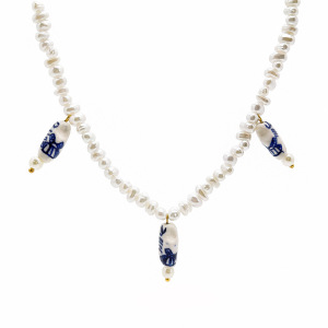 Colliers De Perles Rétro En Céramique Imitation Perle Pour Femmes h5 Image3