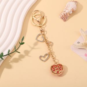 Porte-Clés Simple Series Daily Heart En Alliage Et Strass h5 Image3