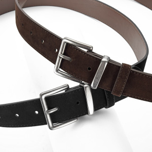 Ceinture En Daim Imprimé Léopard Simple Series Daily, Couleur Unie h5 Image4
