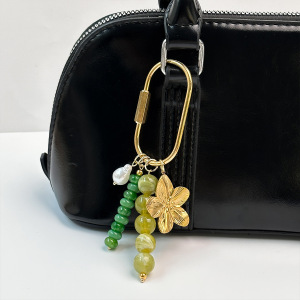 Breloques De Sac En Alliage De Perles En Forme De Cœur, De Lune Et De Fleur, De Couleurs Assorties, Collection Simple Series Casual h5 Image3