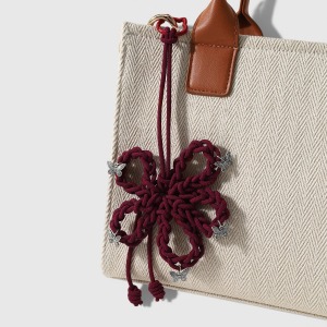 Breloques De Sac En Alliage Tissé, Couleur Unie, Série Simple Daily Flower h5 Image4