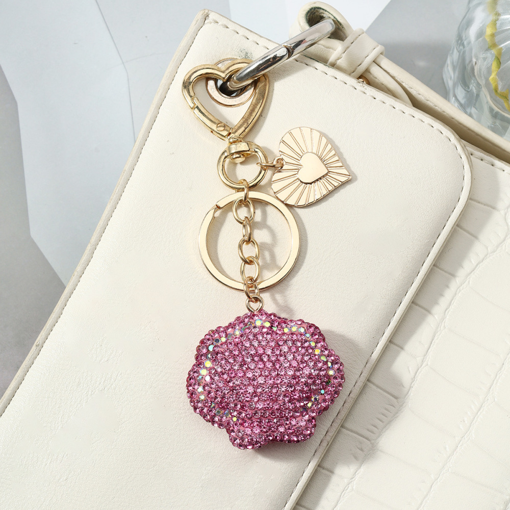 Porte-Clés Luxueux Daily Heart En Alliage De Coquillage, Style Océanique, Collection Daily Heart Image5