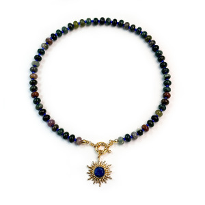 Colliers De Perles Rétro Simple Series Sun Beads En Pierres Naturelles Couleur Or Pour Femmes h5 