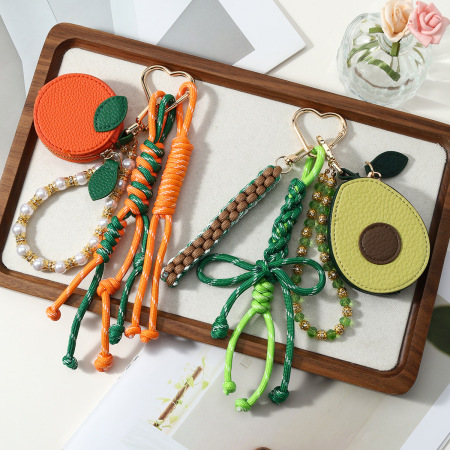 Breloques Pour Sac En Alliage Tissé, Perles De Fruits Quotidiennes De La Série Simple 2