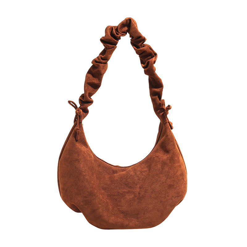Sacs À Bandoulière Pour Femmes En Daim Uni, Style Chic Parisien