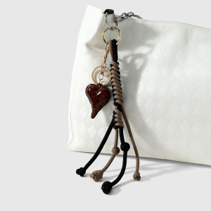 Breloques De Sac En Alliage Tissé, Perles En Forme De Cœur, Collection Quotidienne Simple Series h5 Image4