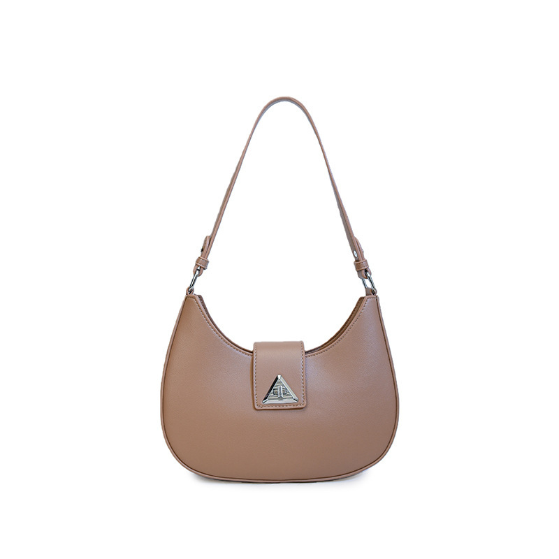 Sacs À Bandoulière Pour Femmes, Style Bureau, Avec Quincaillerie En Métal, Couleur Unie, En Pu