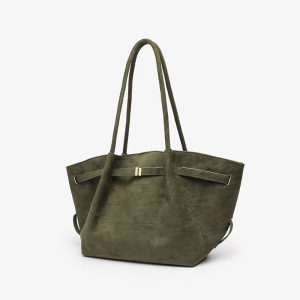 Sacs Fourre-Tout Coussin Pour Femmes, Style Décontracté, Avec Détails Métalliques Et Couleur Unie En Daim. h5 Image2