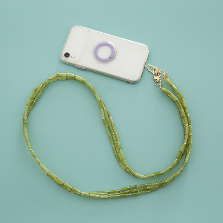 Chaîne De Téléphone/Sac En Acrylique, Perles Unies Et Dégradées, Série Simple Et Élégante 2
