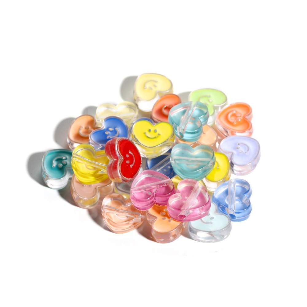 Série Romantique Perles Acryliques À Faire Soi-Même Avec Visage Souriant Image3