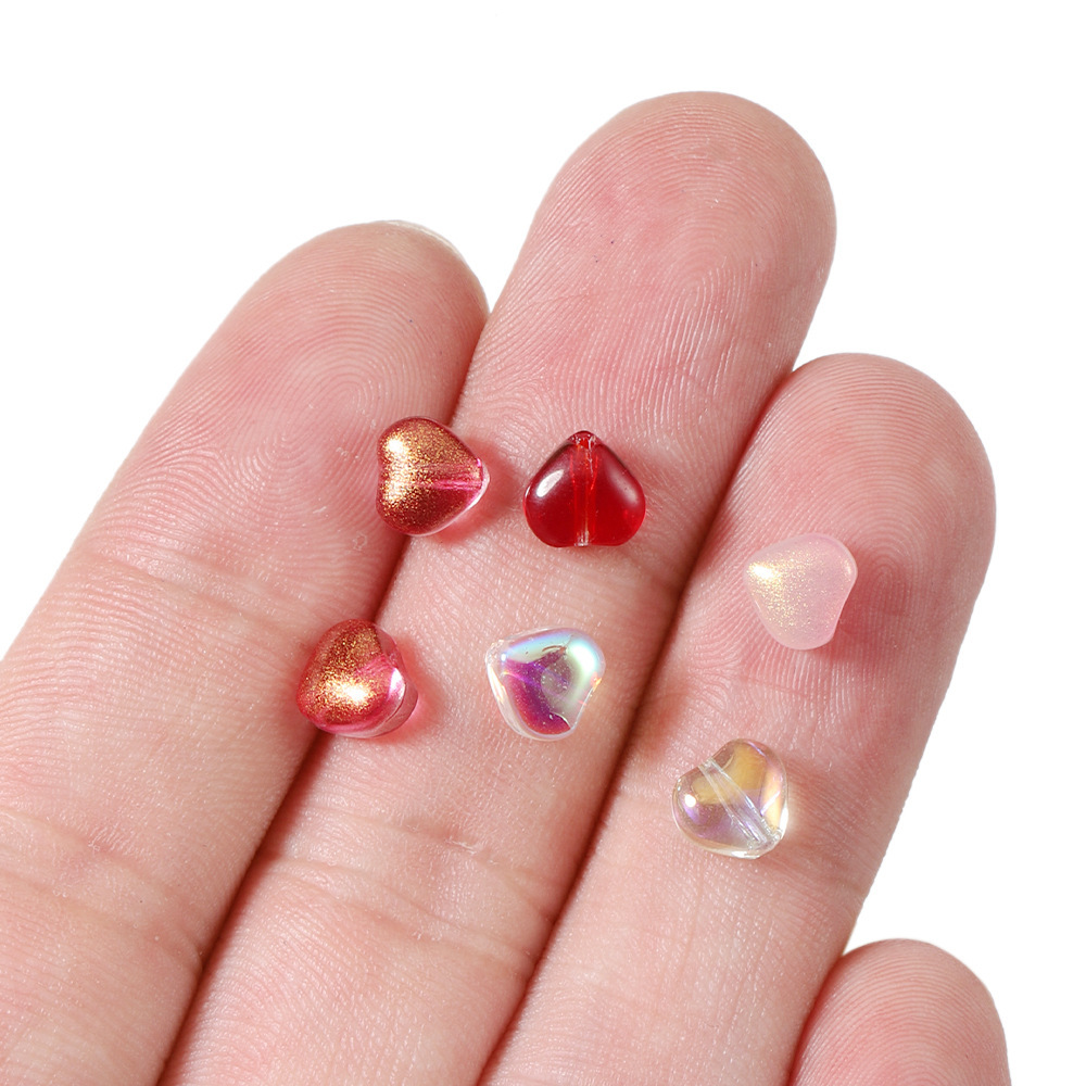 Perles À Glaçure En Forme De Cœur, Série Simple À Faire Soi-Même Image5