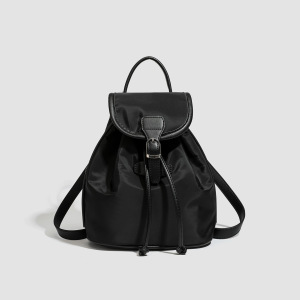 Sac À Dos Femme En Polyester, Style Décontracté, Couleur Unie h5