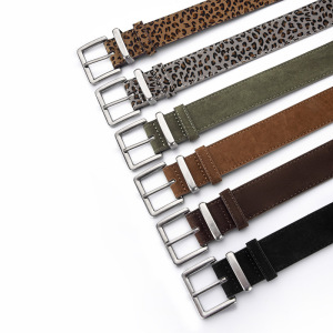 Ceinture En Daim Imprimé Léopard Simple Series Daily, Couleur Unie h5 Image3