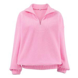 Sweat-Shirt Polo Sport Décontracté, Ample, Minimaliste Et Chic, De Couleur Unie h5 Image5