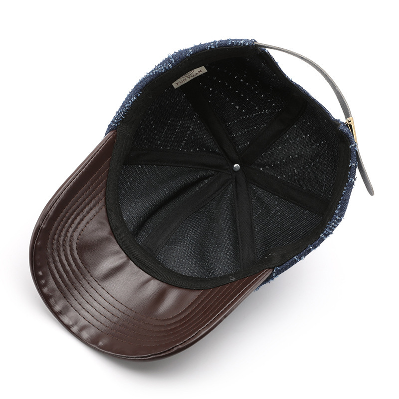 Casquette De Baseball En Denim Multicolore h5Image5