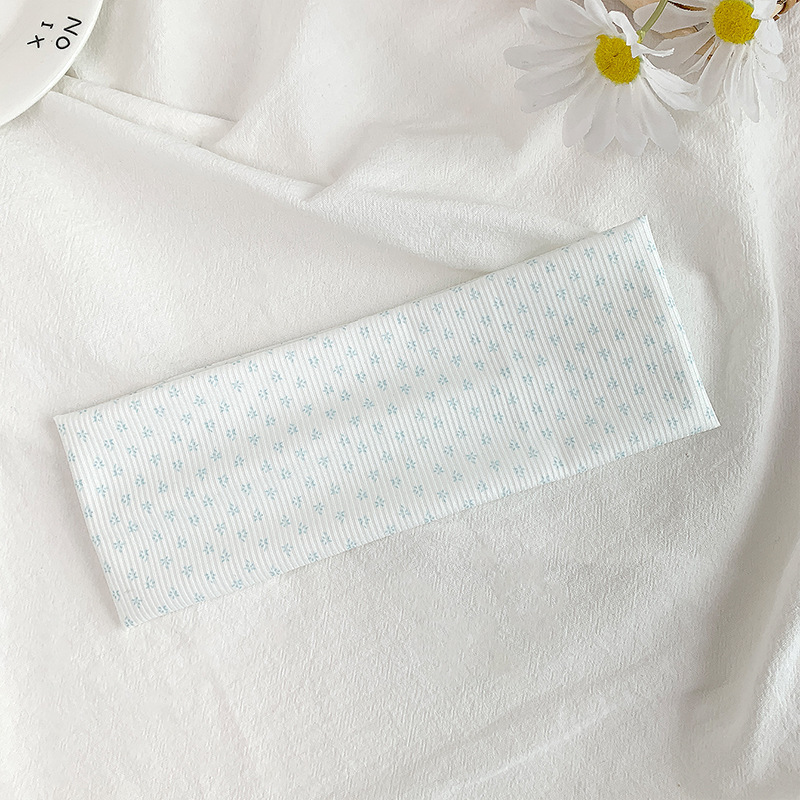 Bandeaux À Cheveux En Polyester À Rayures Et Pois, Motif Floral Doux, Collection Simple Series