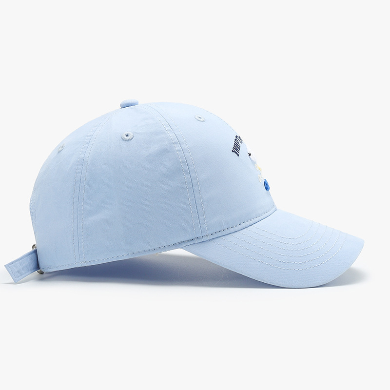 Casquette De Baseball Femme En Coton Avec Broderie De Chien Et Lettre Image3