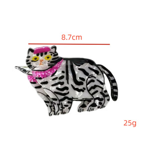 Collection Simple, Mignonnes, Motif Animal De Dessin Animé, Acétate, Cheveux Et Griffes h5
