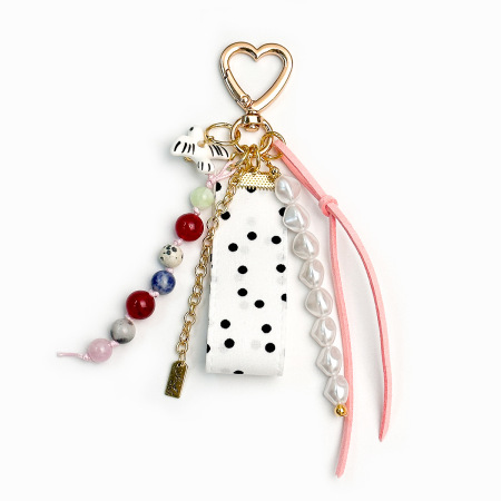 Collection Simple, Décontractée, Œil Du Diable, Cœur, Animal, Soleil, Torsadé, Pois, Perles, Couleurs Mixtes, Étoile, Chaîne, Cerise, Lune, Breloques De Sac En Alliage 2