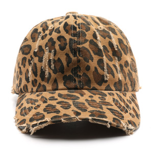 Casquette De Baseball Rétro En Coton À Imprimé Léopard Simple Series h5 Image3