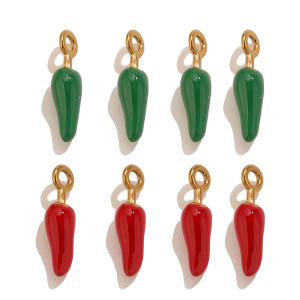 Pendentifs Pour Femmes Simple Series Diy Chili En Acier Inoxydable Étanche Couleur Or h5 Image4