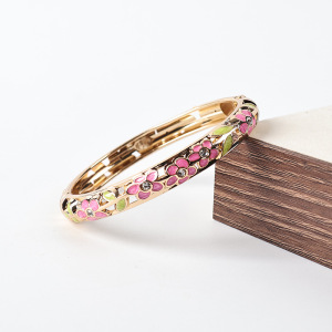 Bracelets Pour Femmes En Alliage Multicolore À Motif Floral Rétro De La Série Romantique h5 