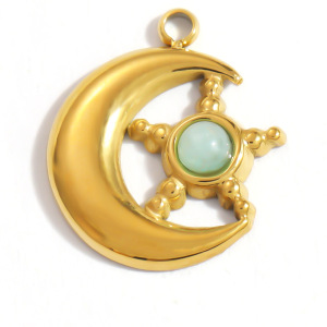 Pendentifs Femme Classiques En Forme De Goutte Rectangulaire, Pierres Naturelles Couleur Or, À Faire Soi-Même h5 Image3