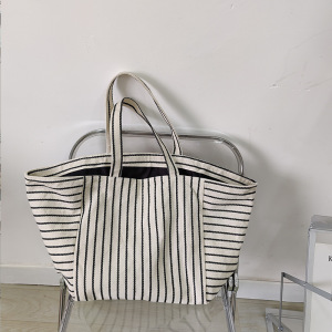 Sac Cabas/Sac Bandoulière Femme En Toile Unie Style Décontracté h5 Image5