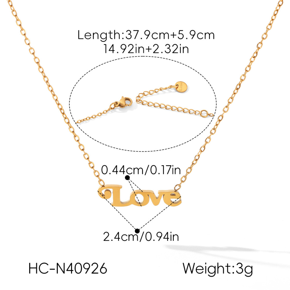 Colliers Pendentifs Pour Femmes En Acier Inoxydable, Couleur Or, En Forme De Lettre Image2
