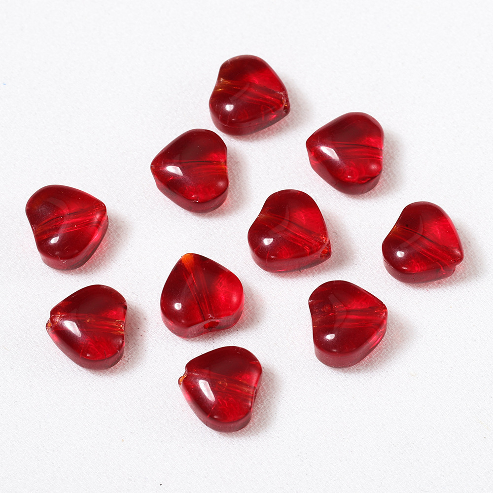 Perles À Glaçure En Forme De Cœur, Série Simple À Faire Soi-Même 