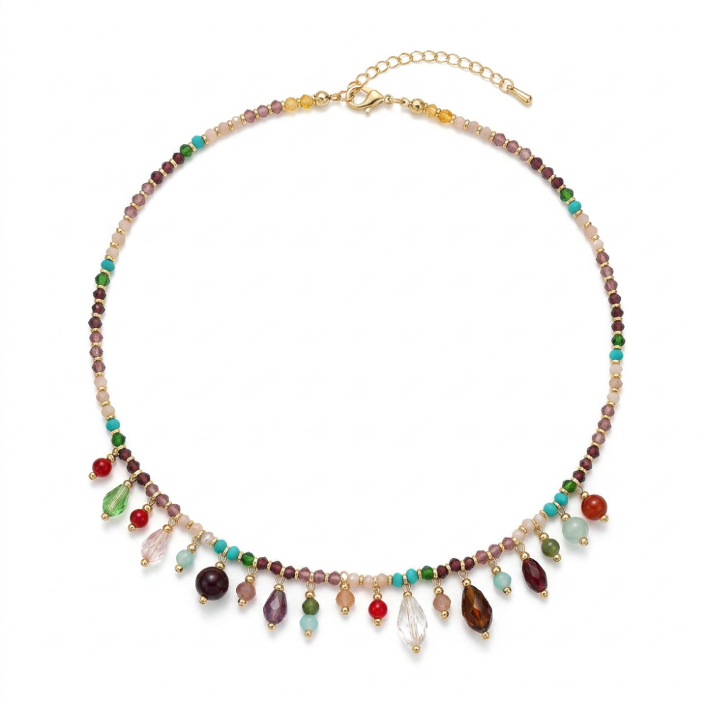 Colliers De Perles Rétro En Perles Goutte D'Eau, Couleur Or, Pour Femmes