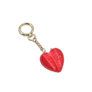 Porte-Clés Romantique En Raphia Tissé Uni Couleur Cœur Simple, Collection Simple, En Raphia. h5 Image2