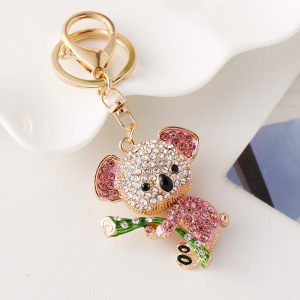 Porte-Clés Luxueux En Alliage De Strass Multicolores, Motif Animal Mignon Et Animaux Mignons. h5 Image3