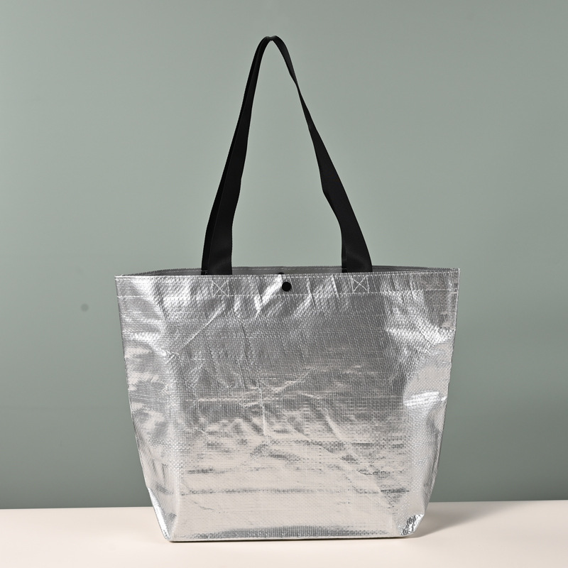 Sacs Cabas Carrés Pour Femmes, Style Décontracté, Tissés, Couleur Unie, En Polypropylène.