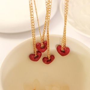 Ensembles De Bijoux Pour Femmes Simple Series Retro Heart En Acier Inoxydable Étanche Couleur Or h5 Image3