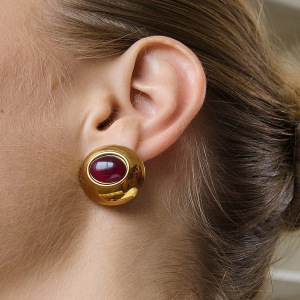 Colliers Pendentifs Pour Femmes En Acier Inoxydable Étanche, Forme Elliptique, Couleur Or h5 Image2