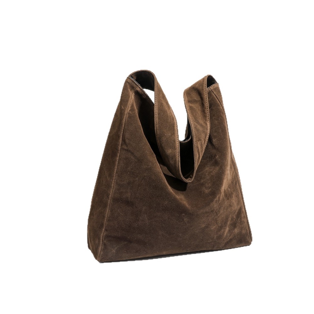 Sacs À Bandoulière Carrés Pour Femmes En Daim Uni Duveteux, Style Décontracté Image4