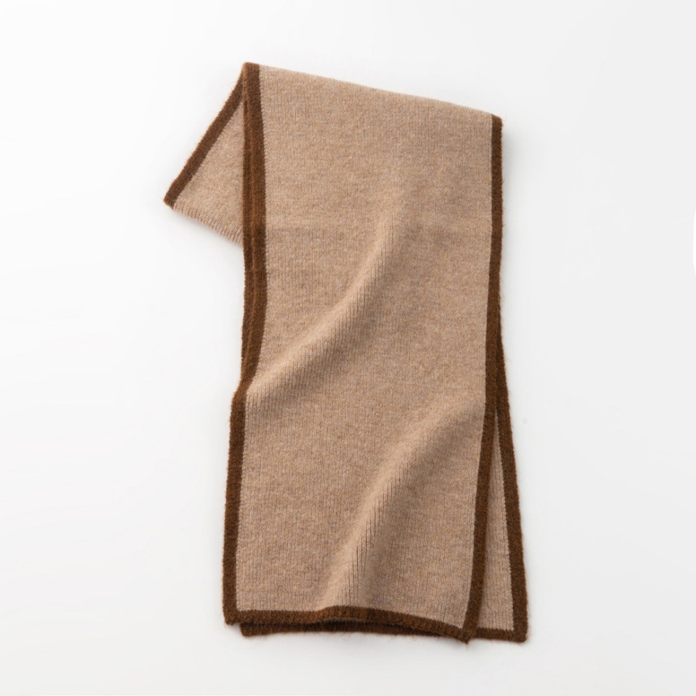 Écharpes D'Hiver En Laine Et Polyester, Couleur Unie, Collection Simple Series Daily Image2
