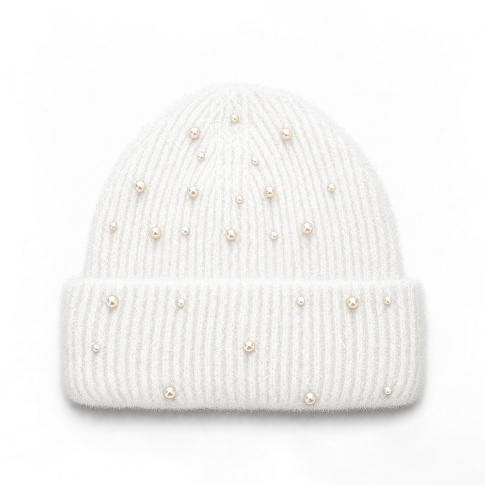 Bonnet Élégant Uni En Laine Et Polyester De La Série Simple 