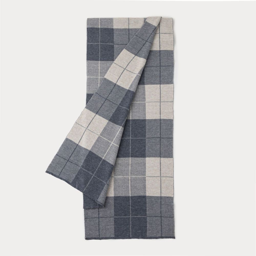 Écharpes D'Hiver Pour Homme En Polyester À Carreaux Multicolores De La Collection Simple Series Daily Image2