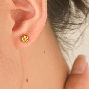 Ensembles De Bijoux Pour Femmes Simple Series Daily Flower En Acier Inoxydable Étanche Couleur Or h5 Image5
