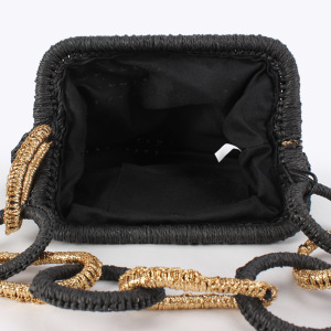 Sacs À Main Carrés Pour Femmes, Style Décontracté, Couleur Unie, En Papier Tissé h5 Image4