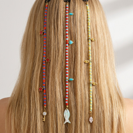 Bandeaux À Cheveux Bohèmes Romantiques En Perles Multicolores Et Coquillages Dorés Pour Femmes 2