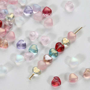 Perles À Glaçure En Forme De Cœur, Série Simple À Faire Soi-Même h5 Image2
